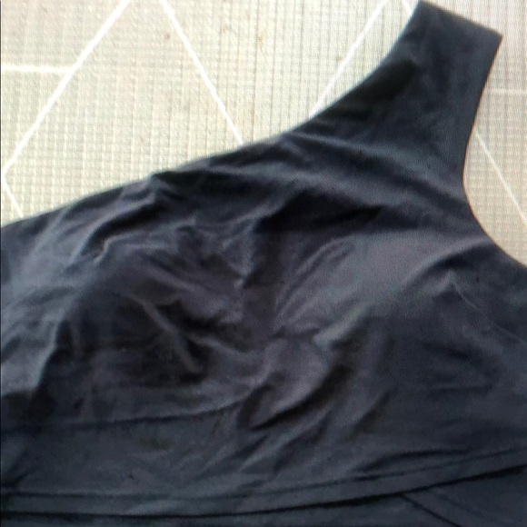 Tops - Elegant Black One-Shoulder Dress